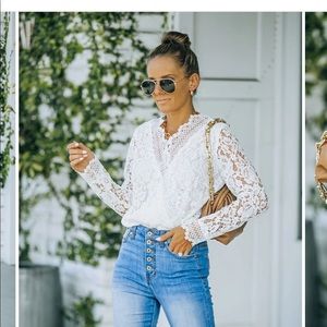 Lace Drape Bodysuit